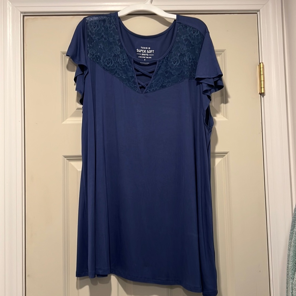 Blue swing top from Torrid